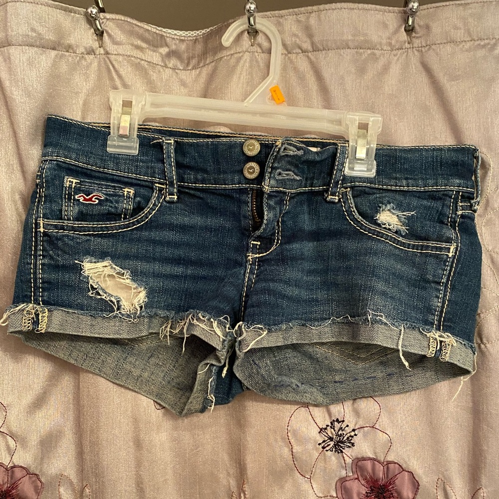 Dark blue hollister shorts